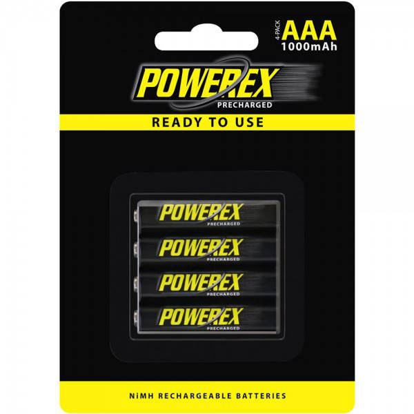 

Аккумулятор POWEREX AAA/LR03 1.2V 1000mAh (4шт)