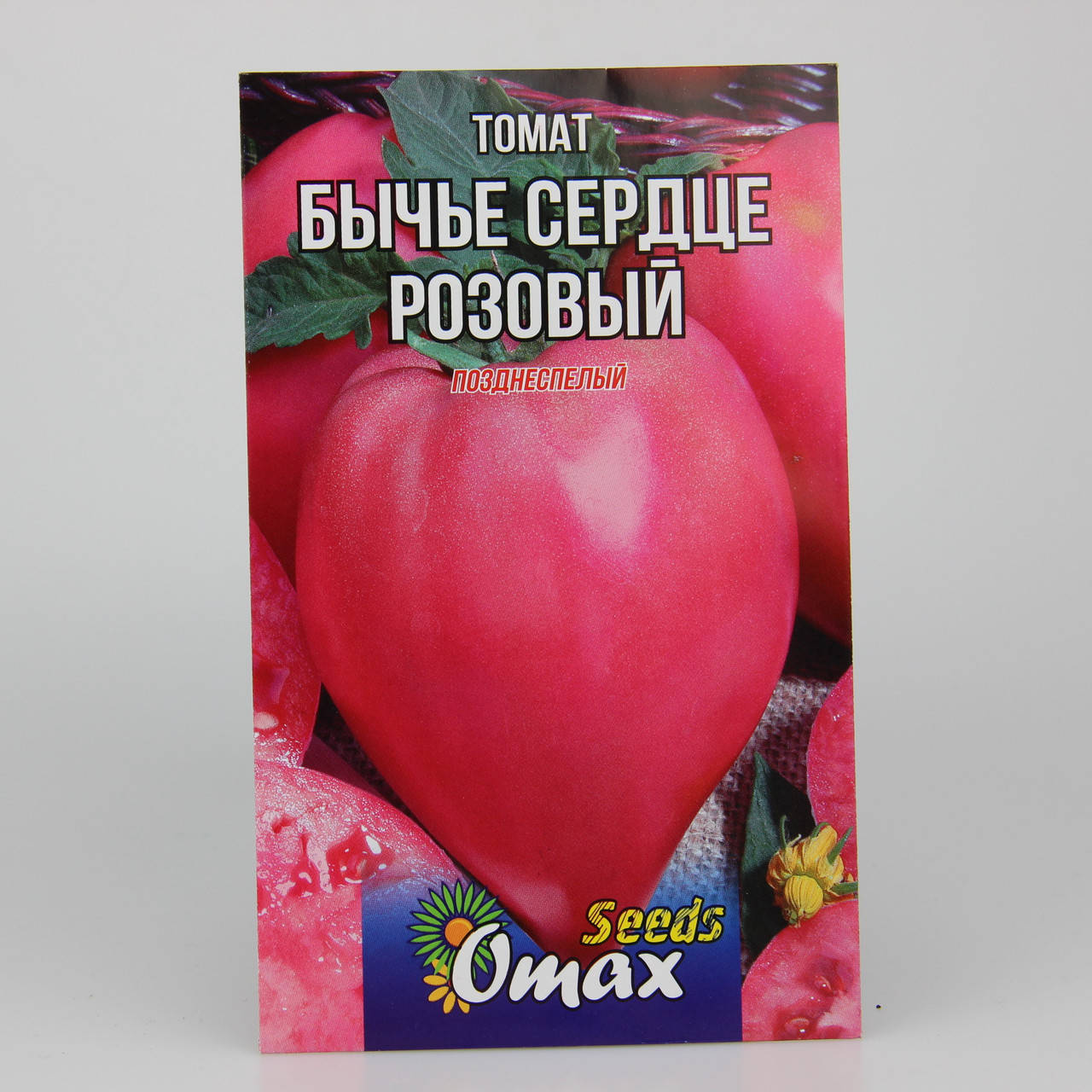 

Томат Бычье сердце розовый фермерский пакет 2 г
