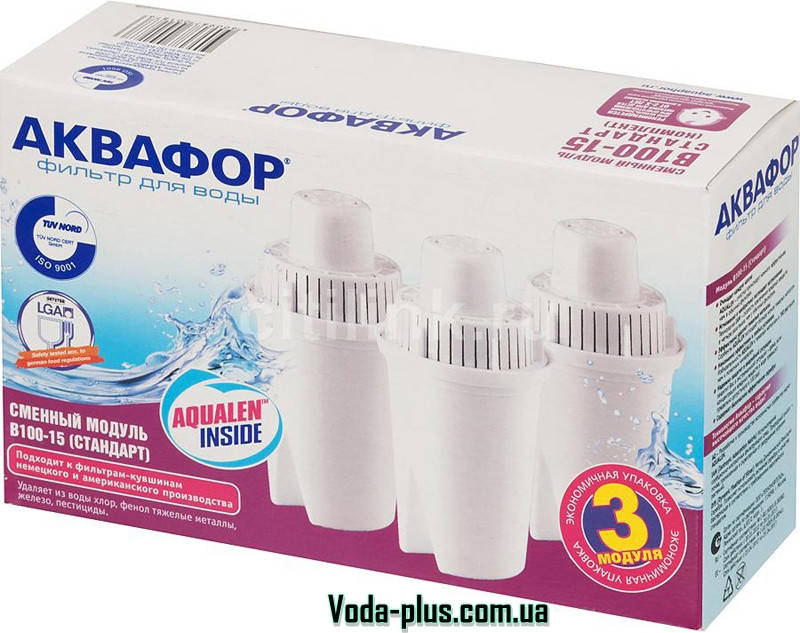 

Аквафор В100-15 (3 шт)- Сменный картридж