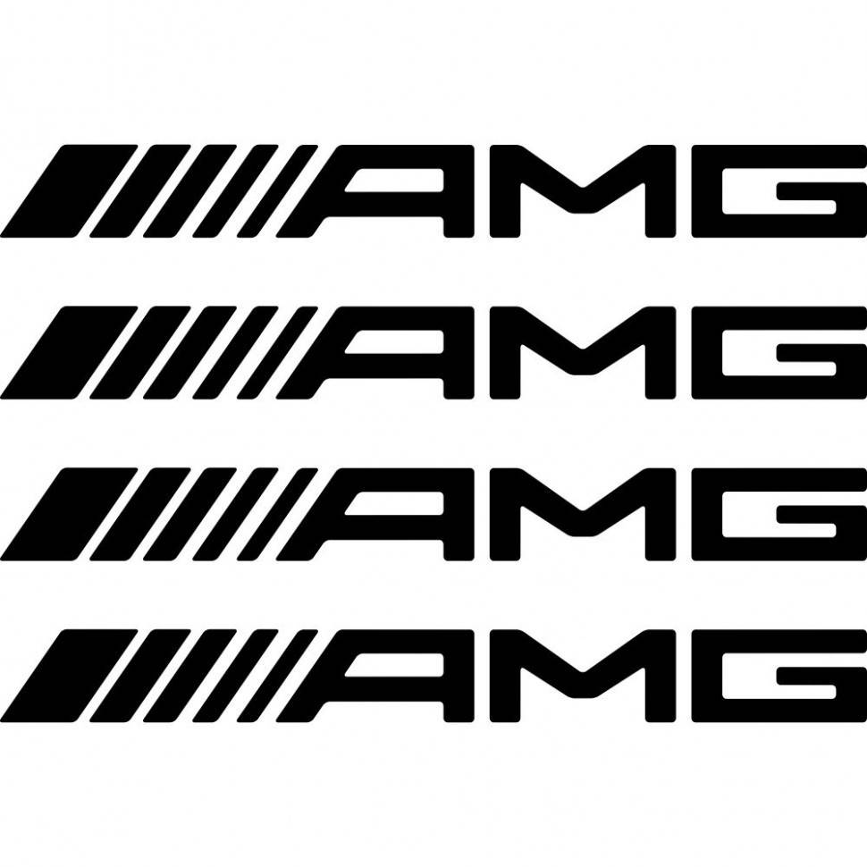 

Набор виниловых наклеек на ручки авто - AMG Mercedes (4 шт.)