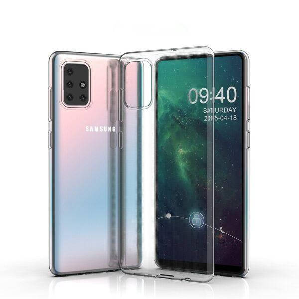 

Силиконовый прозрачный чехол для Samsung Galaxy (Самсунг Гелекси) A71, Разные цвета