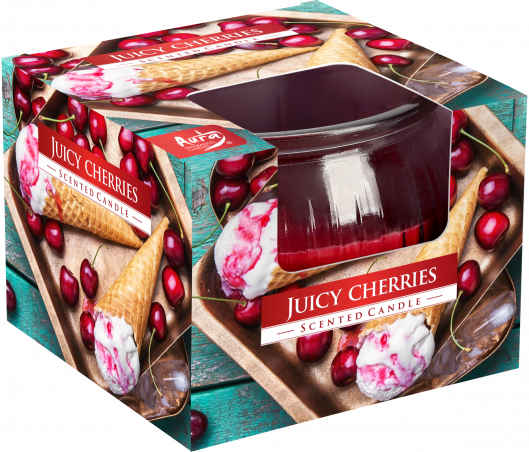 

Аромасвічка в стакані Juicy CHERRIES Польська