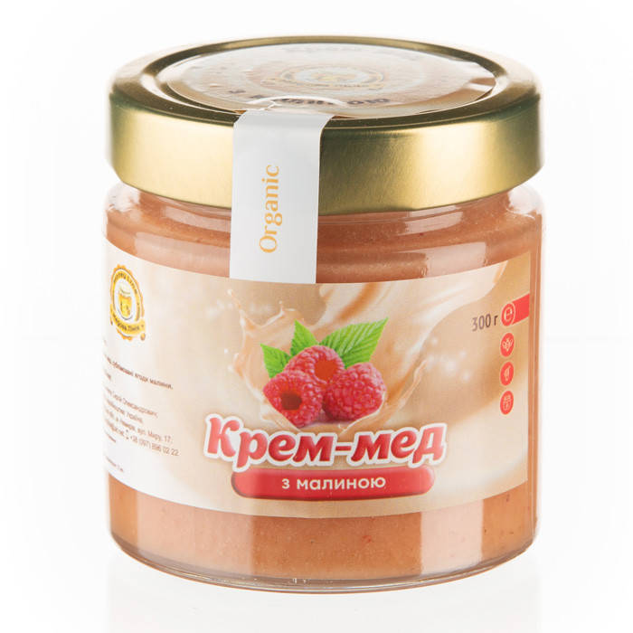 

Крем-мед с малиной Медовая Линия 300 г