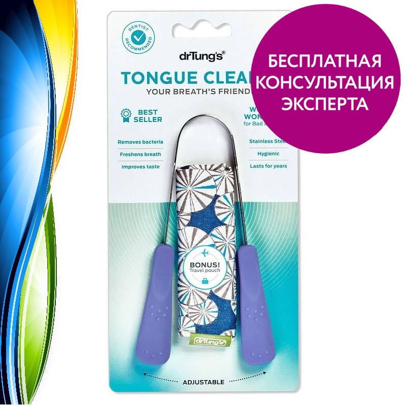

Dr. Tung's, Скребок для языка, 1 шт., официальный сайт, DRT-91121