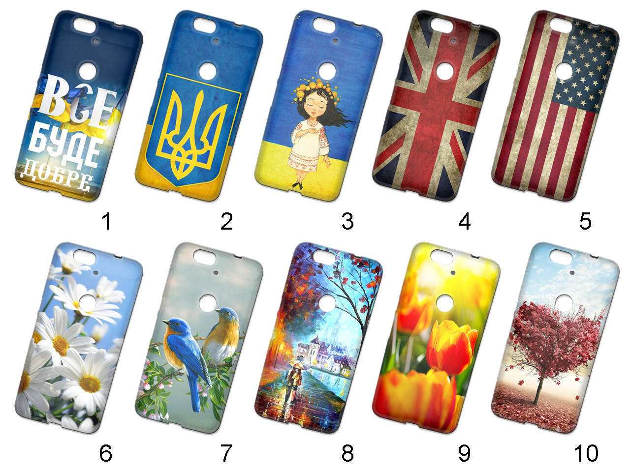 

Силиконовый чехол с рисунком для Huawei Nexus 6P