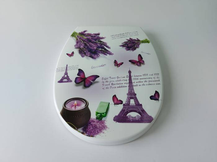 

Сиденье для унитаза пластмассовое с рисунком (крышка) "Элиф" № 372 45 * 36,5 cm. Крышки для унитазов., Разные цвета