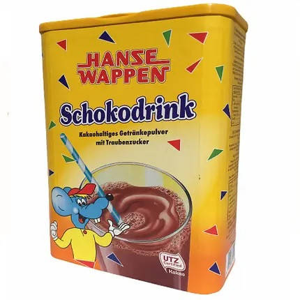 

Какао Напиток Растворимый Hanse Wappen Schokodrink Ханза Ваппен Шокодринк 800 г Германия
