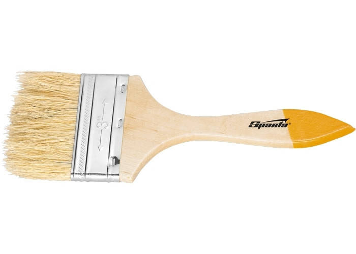 

Кисть плоская Slimline 3/4 "(20 мм), натуральная щетина, деревянная ручка // SPARTA