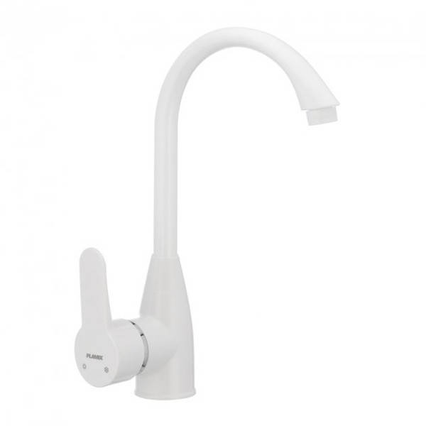 

Смеситель для кухни пластик PLAMIX MARIO-011(W) Белый (без подводки) PM0014