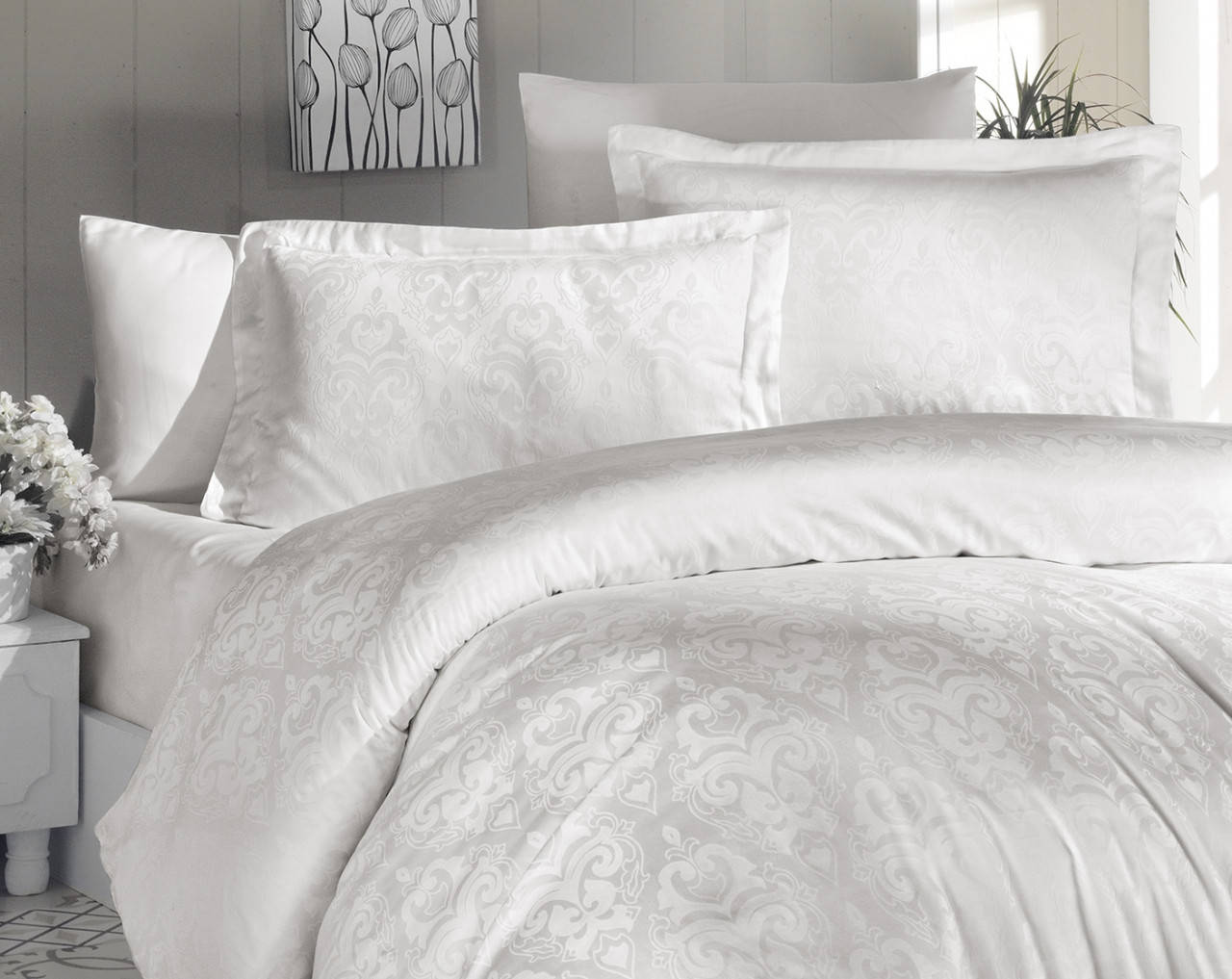 

Постільна білизна First Choice жаккард євро розмір (Туреччина)