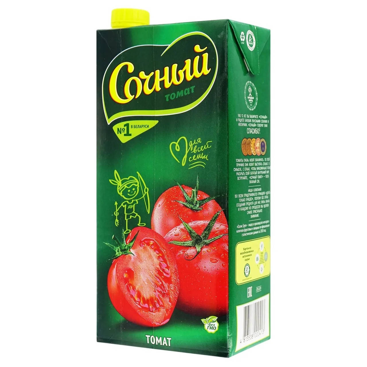 

Сок Томатный Сочный Фрукт 2 л Беларусь