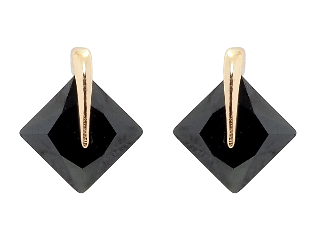 

Серьги Xuping Позолота 18K гвоздики (пусеты) "Черные фианиты"