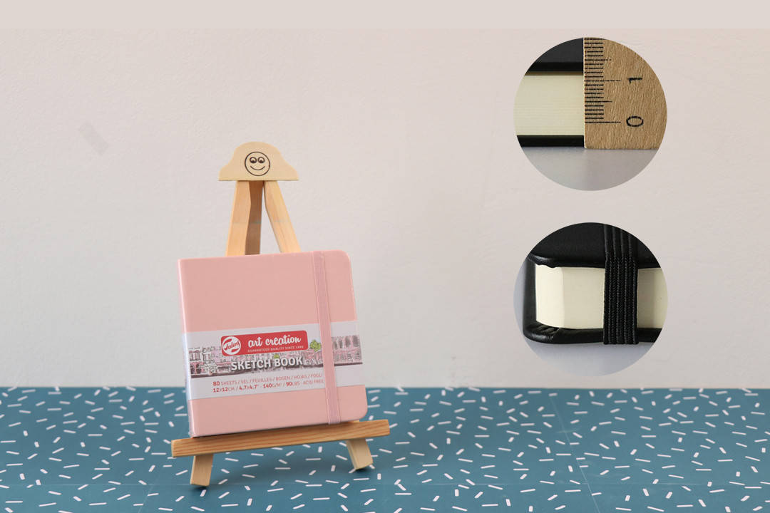 

Блокнот для графики Talens Art Creation 140г/м2, 12*12см, 80л, пастельный розовий