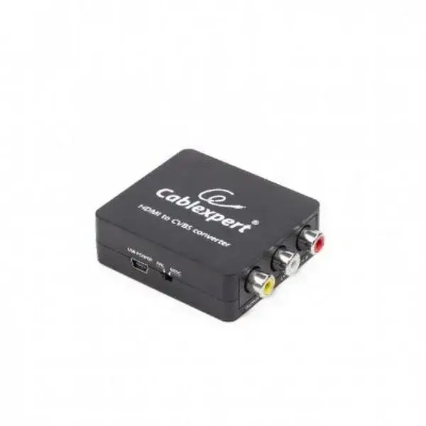 

Адаптер HDMI (мама) = RCA (мама) (3 тюльпани) Cablexpert Black, Черный