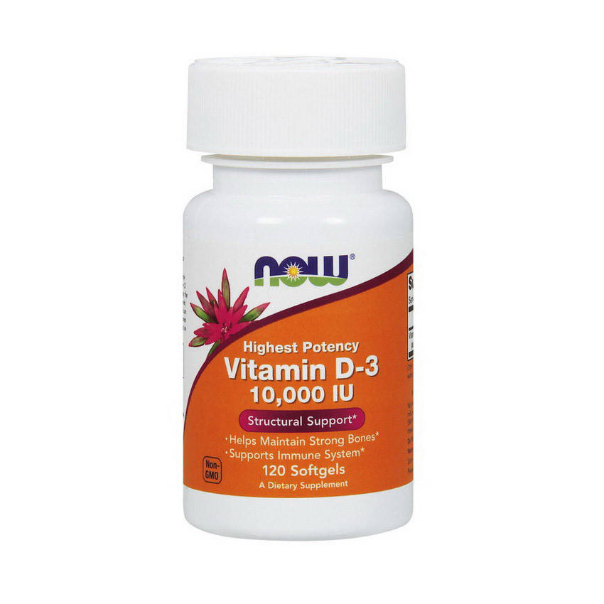 

Витамин Д-3 Now Foods Vitamin D-3 10,000 IU (120 softgels)