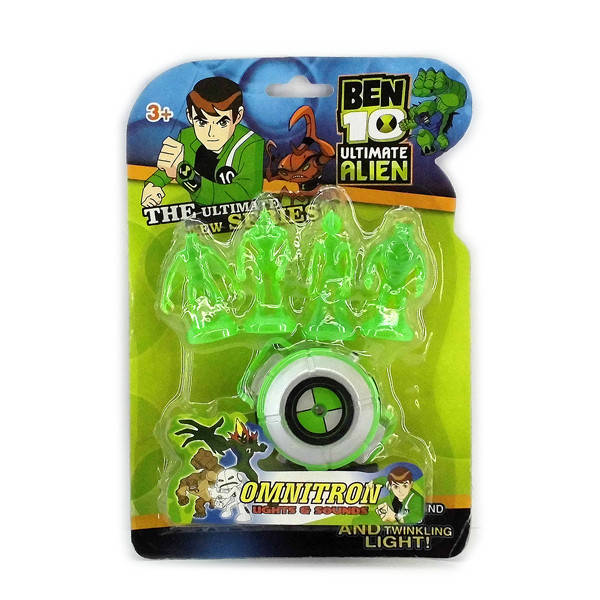 

Набор Ben10 часы свет,звук и 4 фигурки