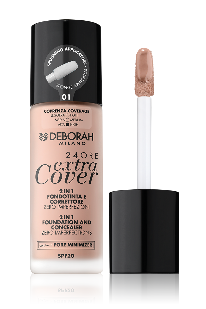 

Тональная основа "Extra Cover 24Ore" SPF20 N 01, 30 мл