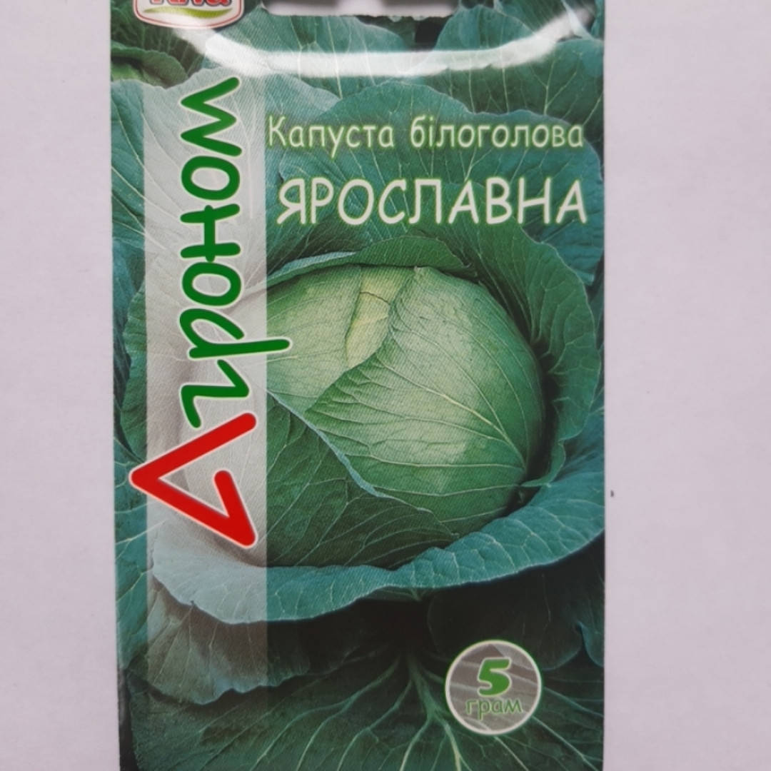 

Семена Капуста белокочанная поздняя Ярославна 5 граммов Riva