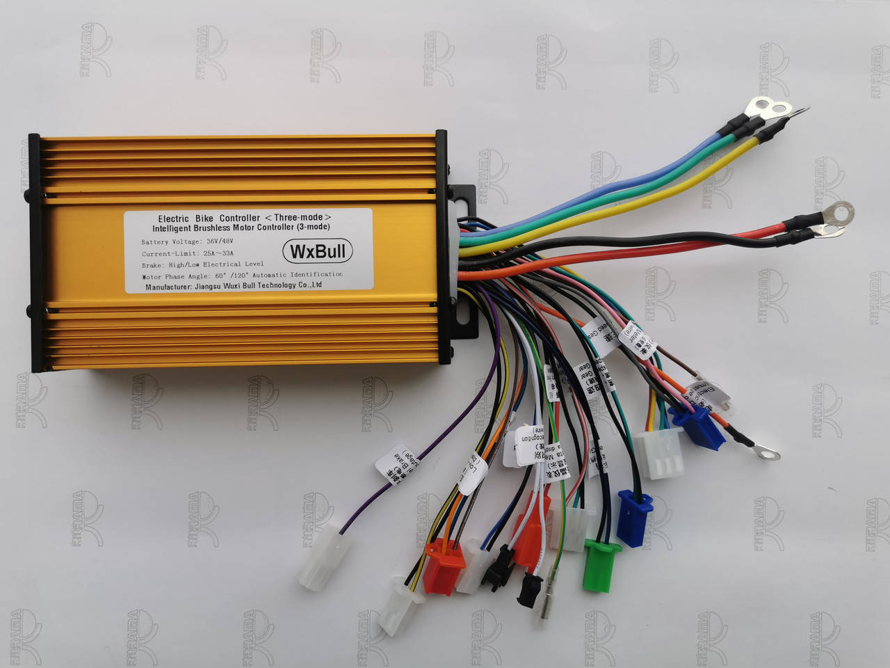 

Cинусный контроллер для электровелосипеда 750Вт 33A 36V 48V
