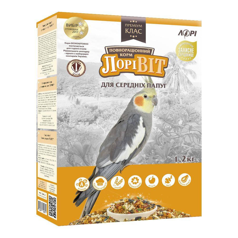 

Лори Лоривит для средних папугаев, 1,2 кг