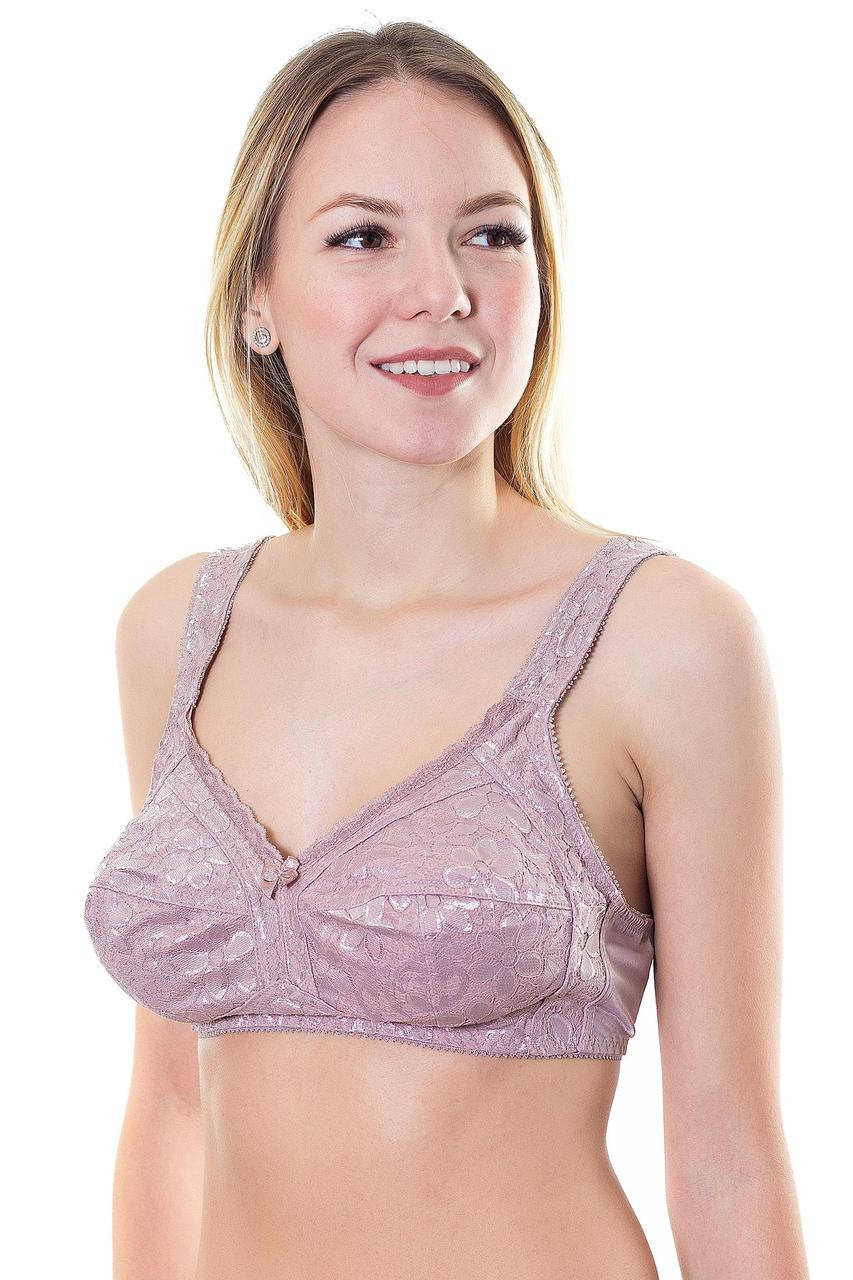 

Бюстгальтер Lanny Mode без косточек переливается 95С какао (8639)