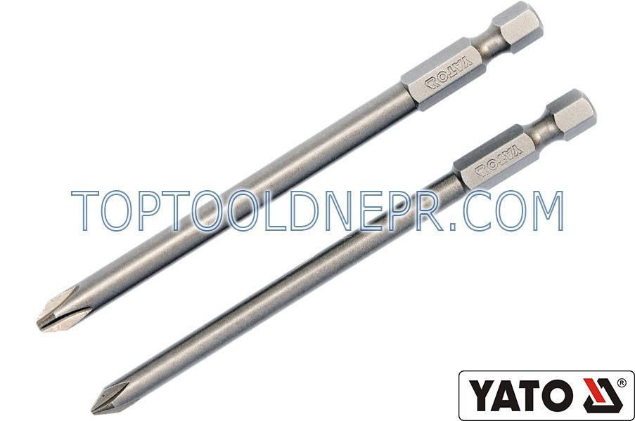 

Бита YATO 1/4", Набор 2 шт, PH1/2 х 100 мм