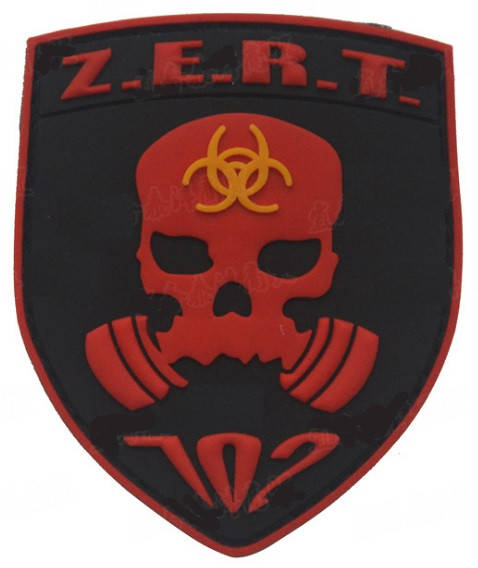 

Патч ПХВ на липучке Z.E.R.T. Zombie Eradication Response Team