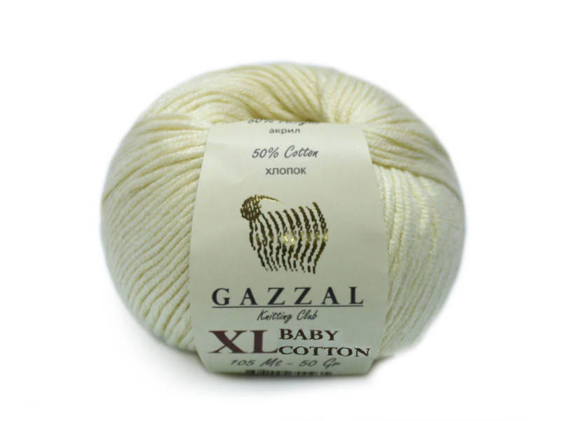 

Gazzal Baby Cotton XL, молочный №3437