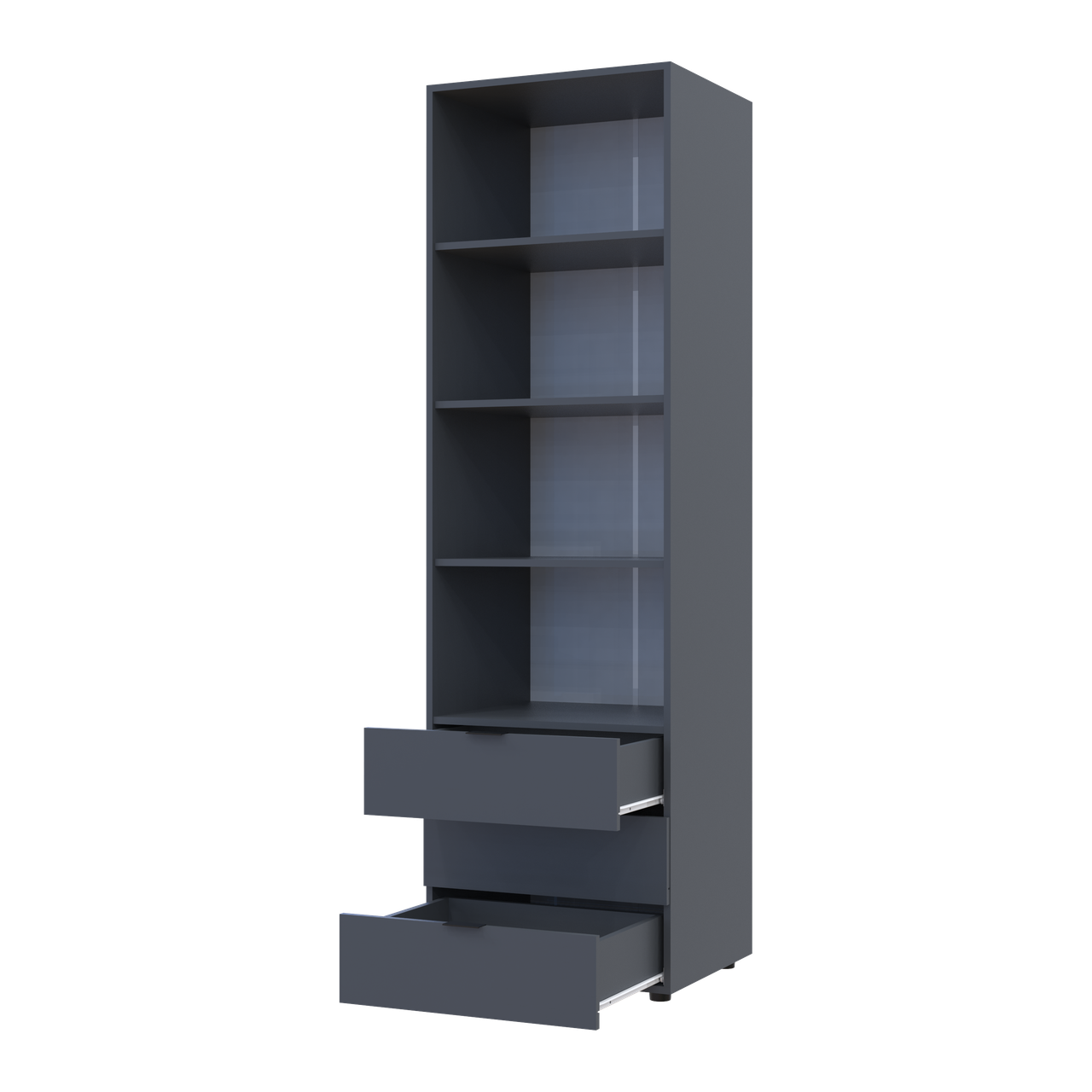 Пенал для одягу Doros Гелар Графіт 3Ш 60х49.5х203.4 (41516132) 3