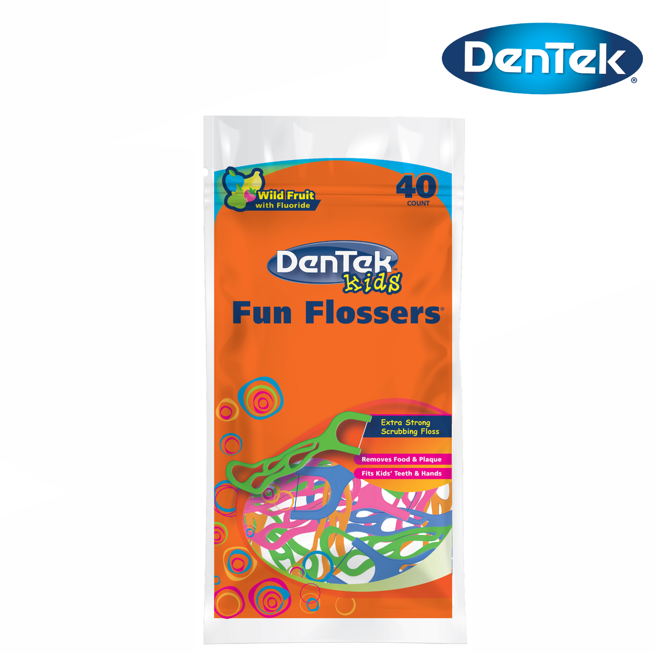 

Детские флоссы DenTek Kids 40 шт