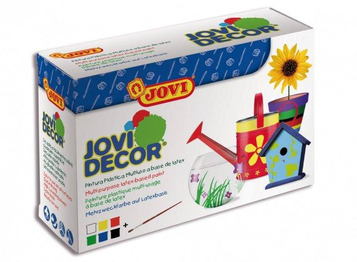 

Акриловая краска Jovi Decor 6 цветов по 55мл + кисточка (670)