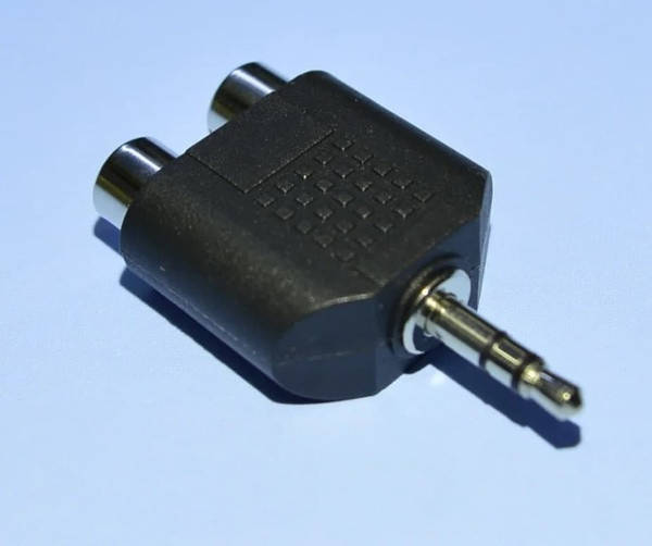 

ПЕРЕХІДНИК ШТ.3,5 СТЕРЕО - 2 ШТ.RCA