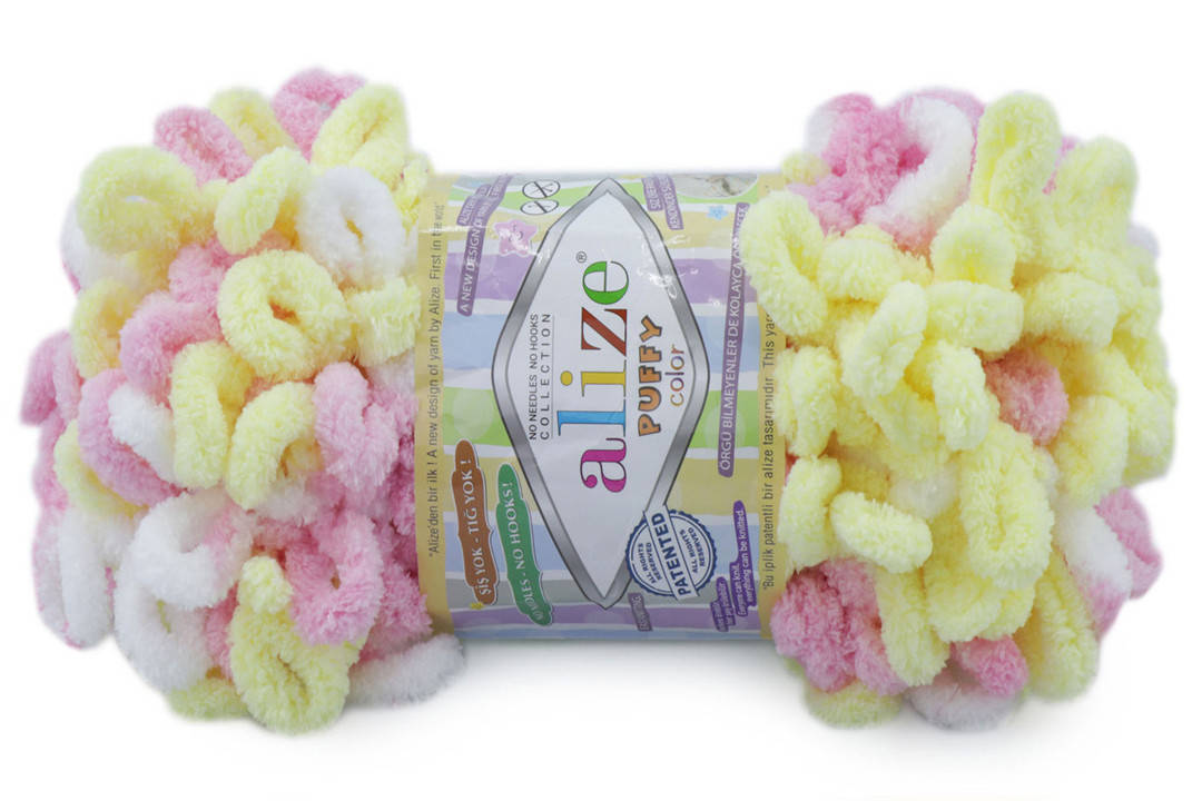 

Alize Puffy Color, №6369, Секционное крашение
