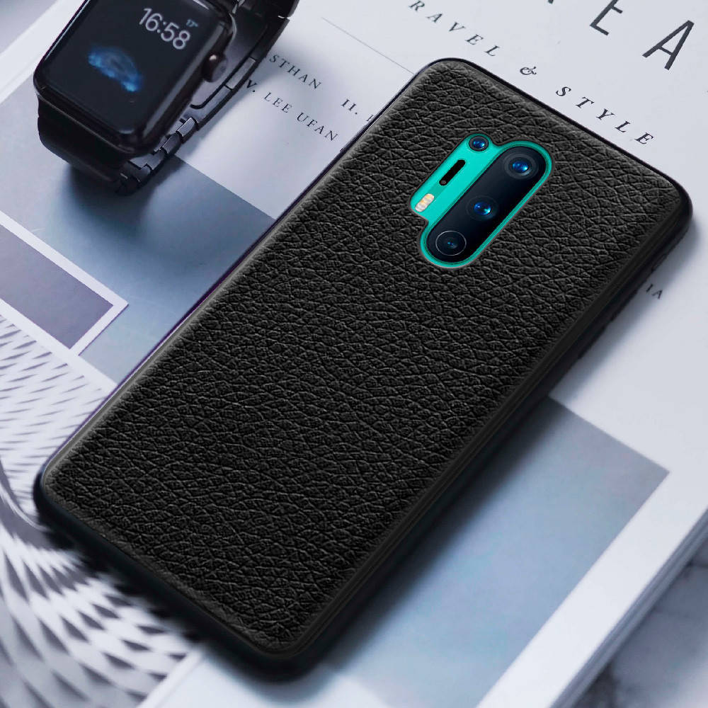 

Кожаный чехол BoxFace OnePlus 8 Pro Черный с текстурой Flotar Black