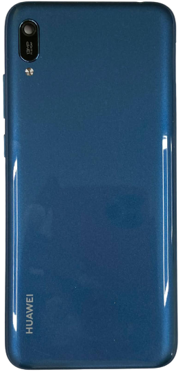 

Задняя крышка Huawei Y6 Pro 2019 синяя Sapphire Blue оригинал + стекло камеры, Синий