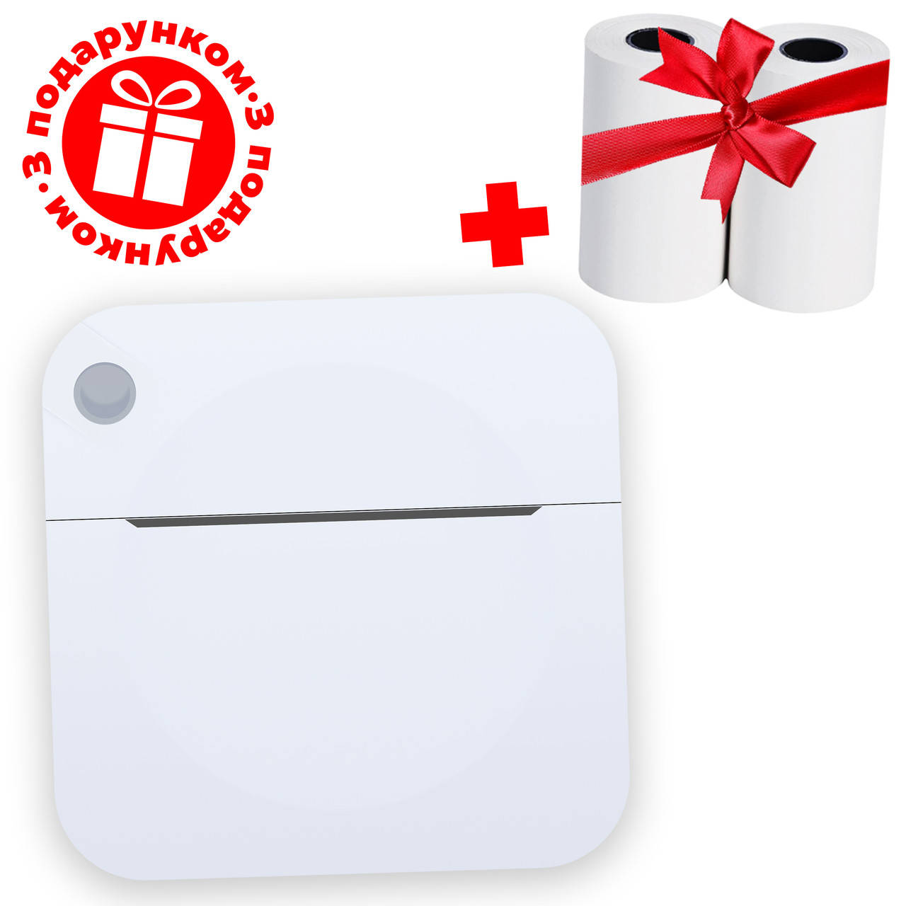 

Мобильный Bluetooth термопринтер JETIX Mini Printer + 2 рулона термобумаги в комплекте