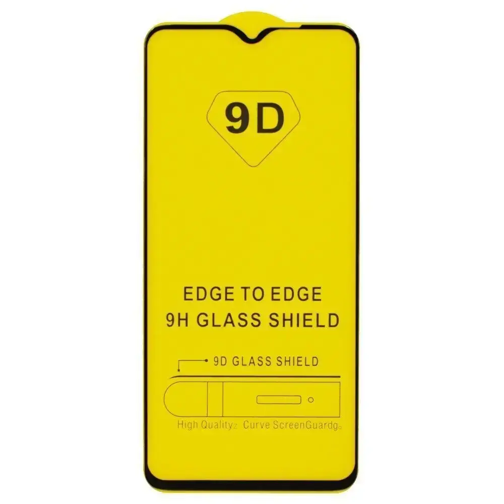 

Xiaomi Redmi 9 С защитное стекло 9D Full Glue (Полный клей), Черный