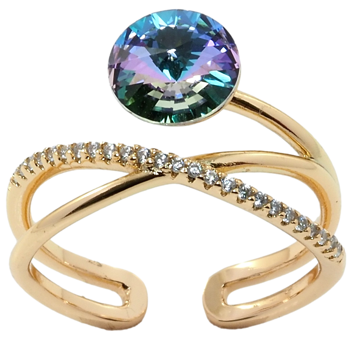 

Кольцо Xuping Позолота 18K с кр-ми Swarovski "Кристалл Paradise Shine" р.17-18