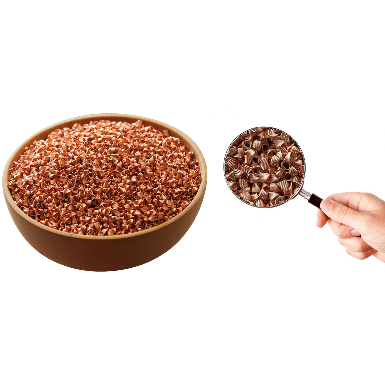 

Спирально призматическая насадка медь 3.5х3.5 мм.