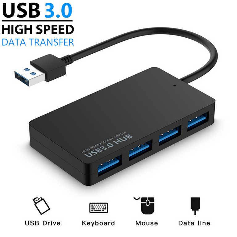 

USB 3.0 hub концентратор разветвитель 4 порта высокоскоростной компакт внешнее питание
