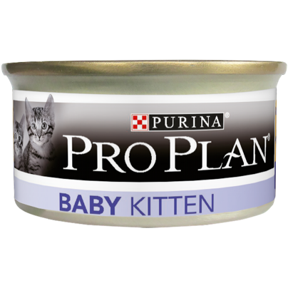 

Консервированный порционный корм для котят PURINA PRO PLAN® BABY KITTEN с курицей 85 гр