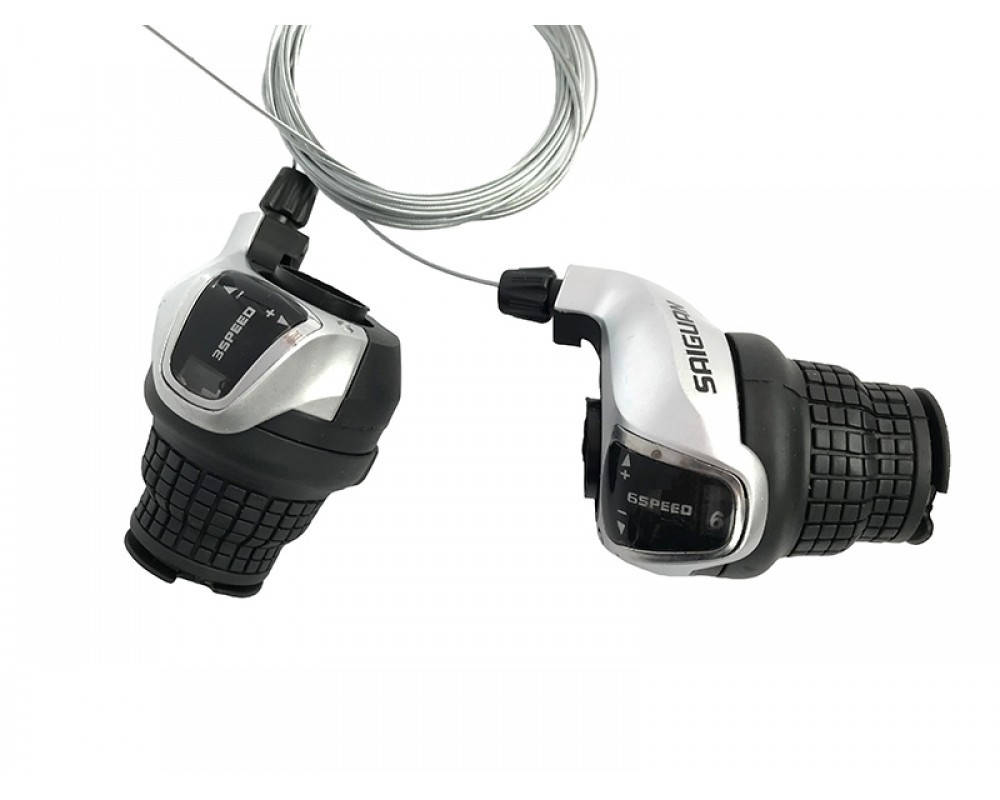 

Манетки грипшифтерные Saiguan KDSG-35 3/6 ск. Cерые
