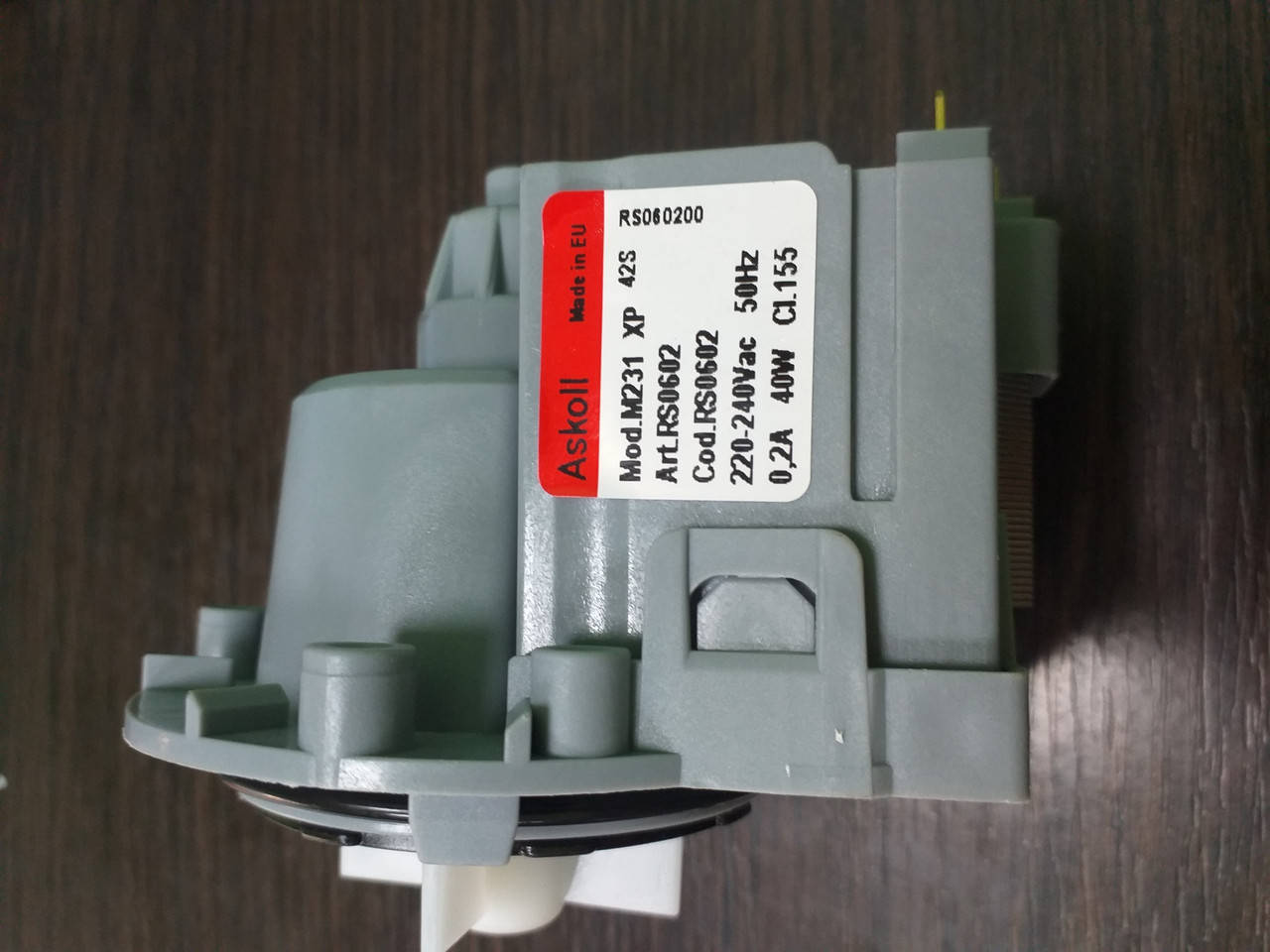 

НАСОС (ПОМПА) ASKOLL M231XP (МЕДНАЯ КАТУШКА) ДЛЯ СТИРАЛЬНОЙ МАШИНЫ Насос (помпа) Askoll M231XP (медная катушка