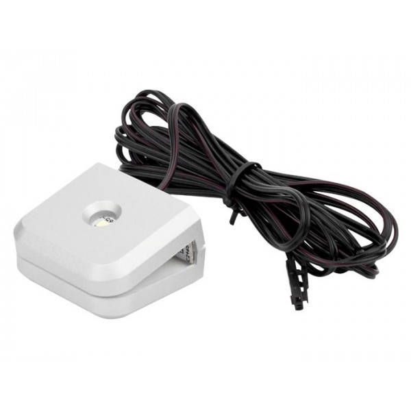 

СВЕТОДИОДНЫЕ СВЕТИЛЬНИКИ ДЛЯ КУХНИ Клипса для стеклянной полки GIFF Mensa 1,4W белый теплый свет, металлик (БП