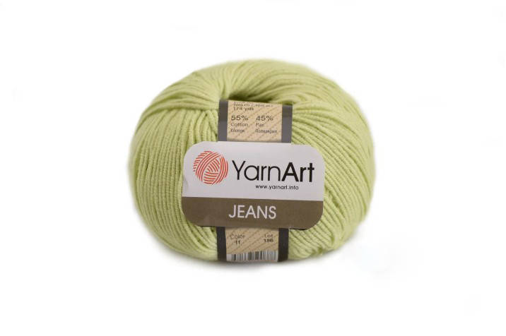 

YarnArt Jeans, светло салатовый №11