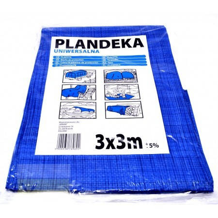 

Тент Брезент Пландека Тарпаулин защитный (60g\m2) 3x3 Польша (Wimar), Синий