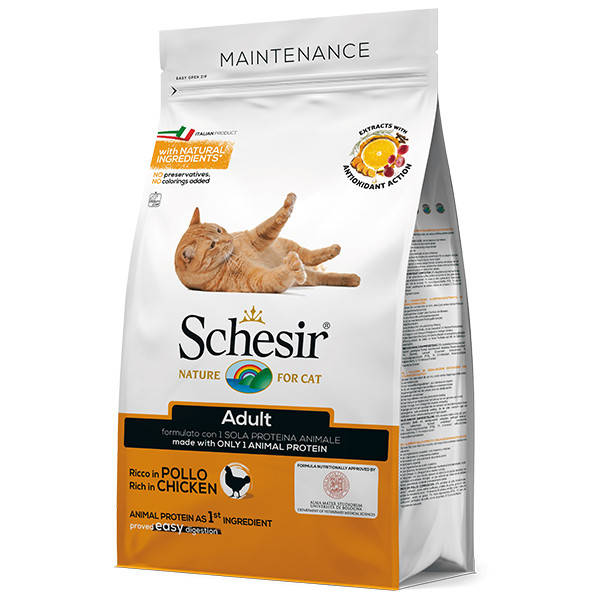 

Schesir Cat Adult Chicken сухой корм для котов 1.5 кг