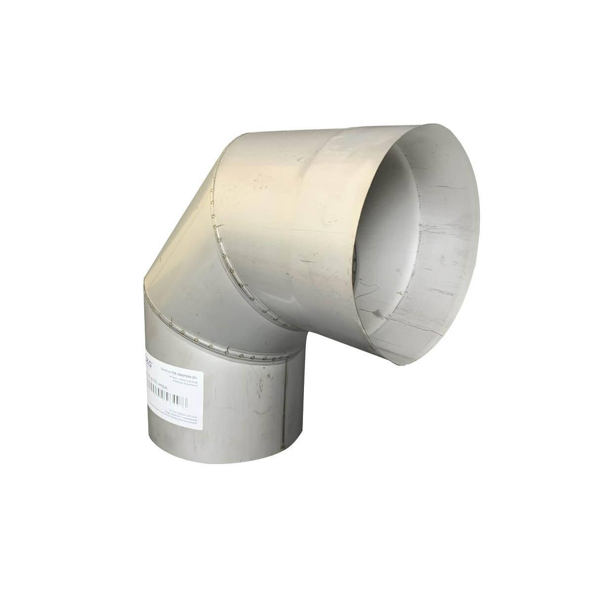 

Отвод 90° для дымохода D-200 мм толщина 0,8 мм