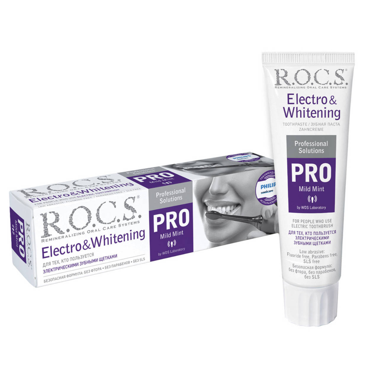 

Зубная паста R.O.C.S. PRO Electro & Whitening Mild Mint 135 г