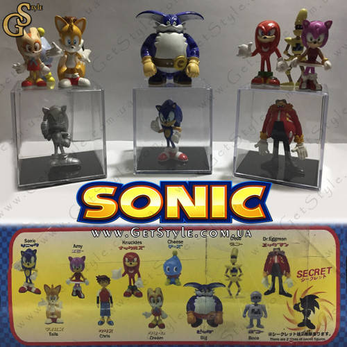 

Набор фигурок Соник X на подставке - "Sonic X" - 12 шт.